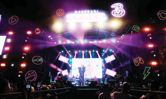 LITERASI DIGITAL: Puncak Festival Generasi Happy yang diadakan hari ini di Lapangan Saburai, Bandarlampung.(IST)