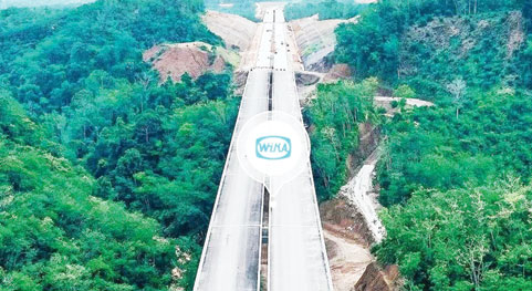 HAMPIR SELESAI: Ruas Tol Bangkinang-Pangkalan yang progres pengerjaannya sudah mencapai 90 persen.(IST)