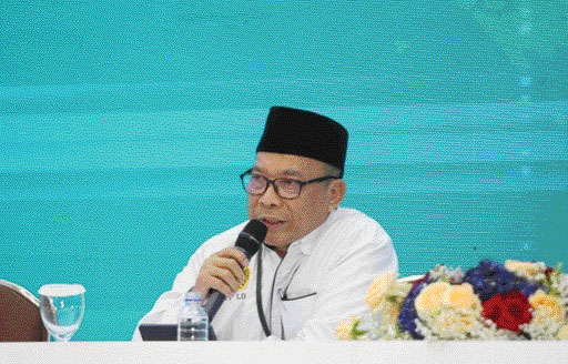 ARAHAN: Sekretaris DPP LDII Hasyim Nasution saat memberikan sambutan dalam acara beberapa waktu lalu.(LDII FOR PADEK)