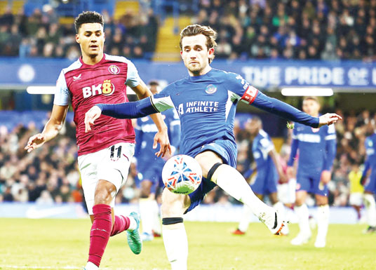 BERTEMU LAGI: Laga antara Aston Villa vs Chelsea beberapa waktu lalu. Kedua klub ini bakal berhadapan kembali pada Kamis (8/2) dini hari 03.00 WIB.(SITUS RESMI CHELSEA)