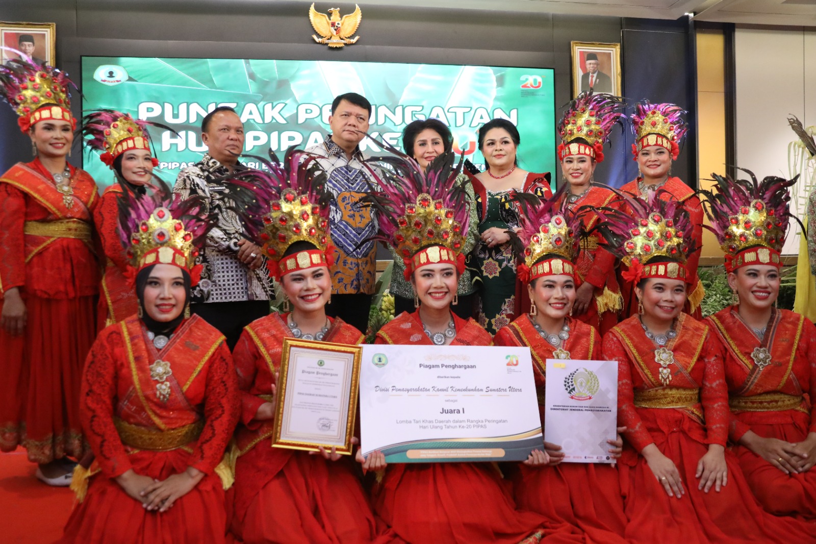 Tim PIPAS Daerah Sumut meraih juara 1 dalam rangka HUT PIPAS ke 20.