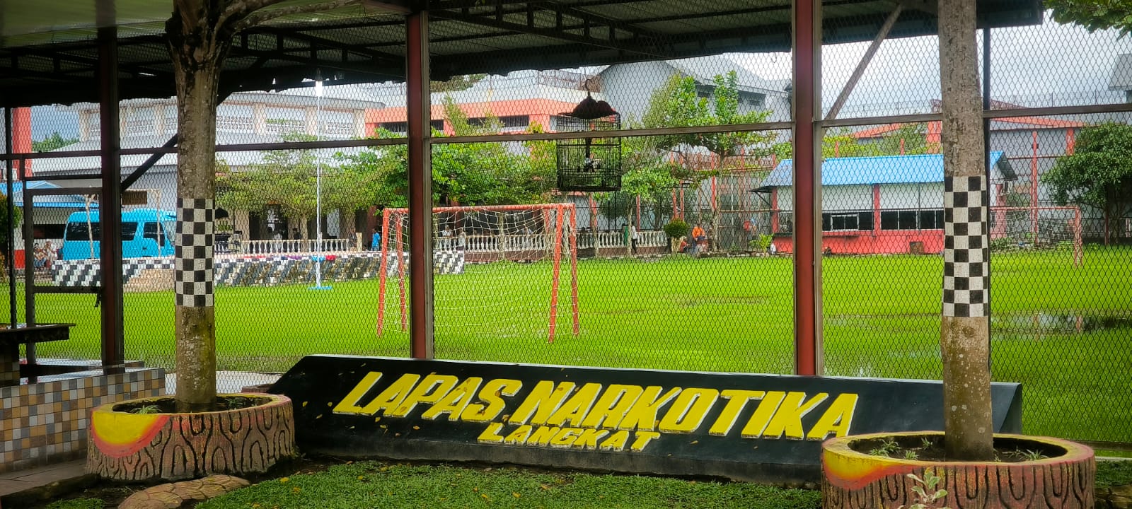 Lapas Narkotika Langkat di Desa Cempa, Kecamatan Hinai.Teddy Akbari/Sumut Pos.