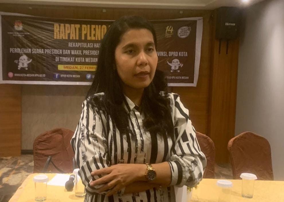 Ketua KPU Medan, Mutia Atiqah.