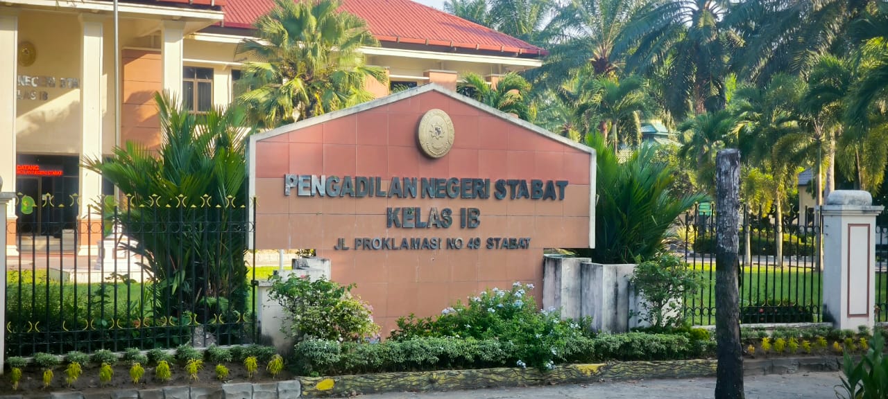 Pengadilan Negeri Stabat di Jalan Proklamasi, Kelurahan Kwala Bingai.Teddy Akbari/Sumut Pos.