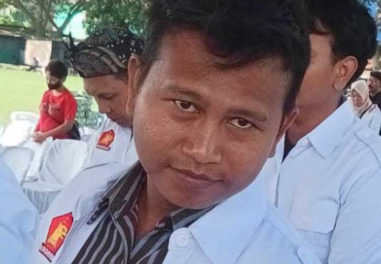 Hamdan Syahputra, salah satu kader Partai Gerindra Kecamatan Medan Deli.