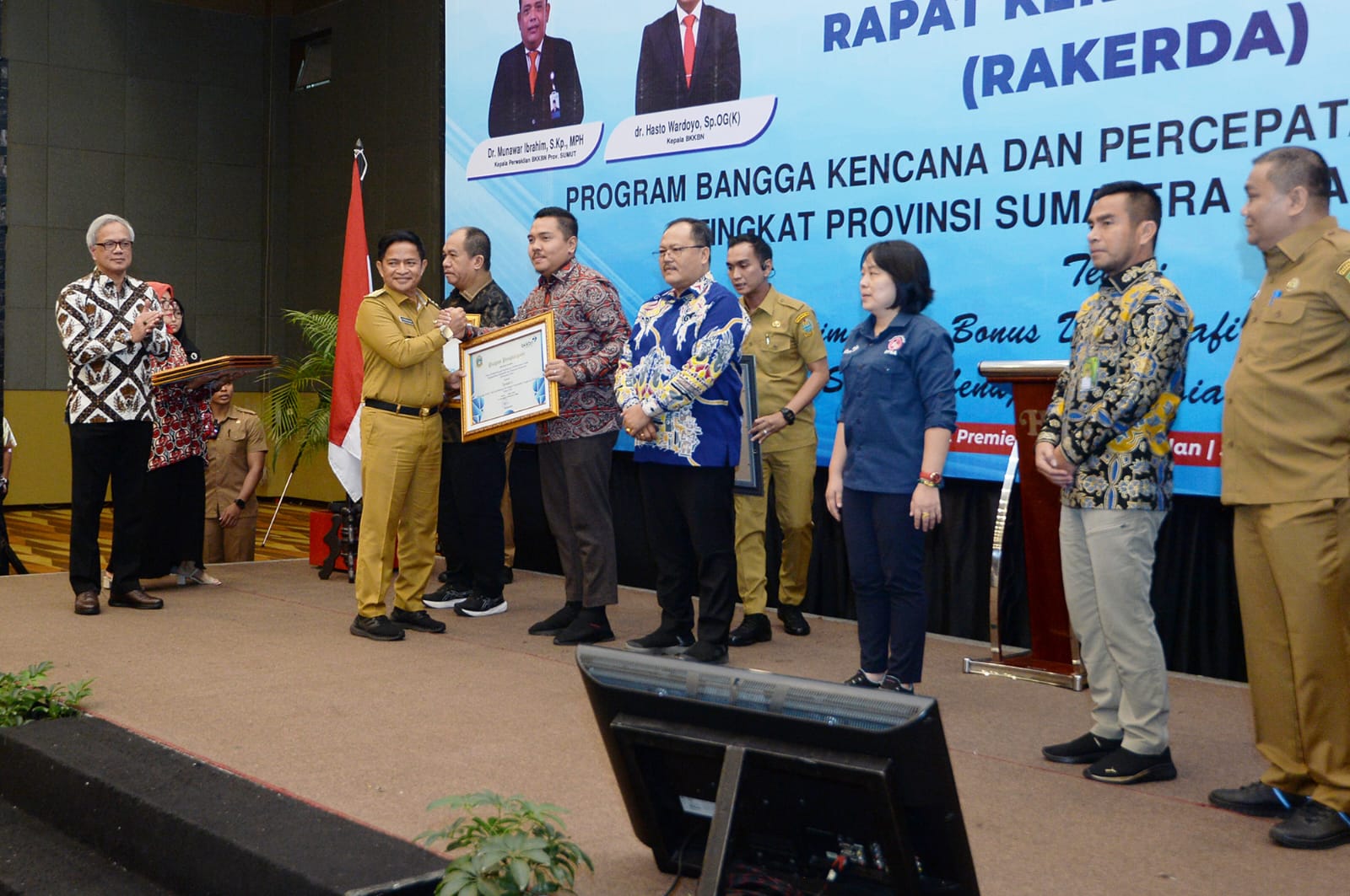 Pj Gubernur Sumut, Hassanudin mengikuti Rakerda Program Bangga Rencana dan Percepatan Penurunan Stunting di Hotel Santika Premiere.