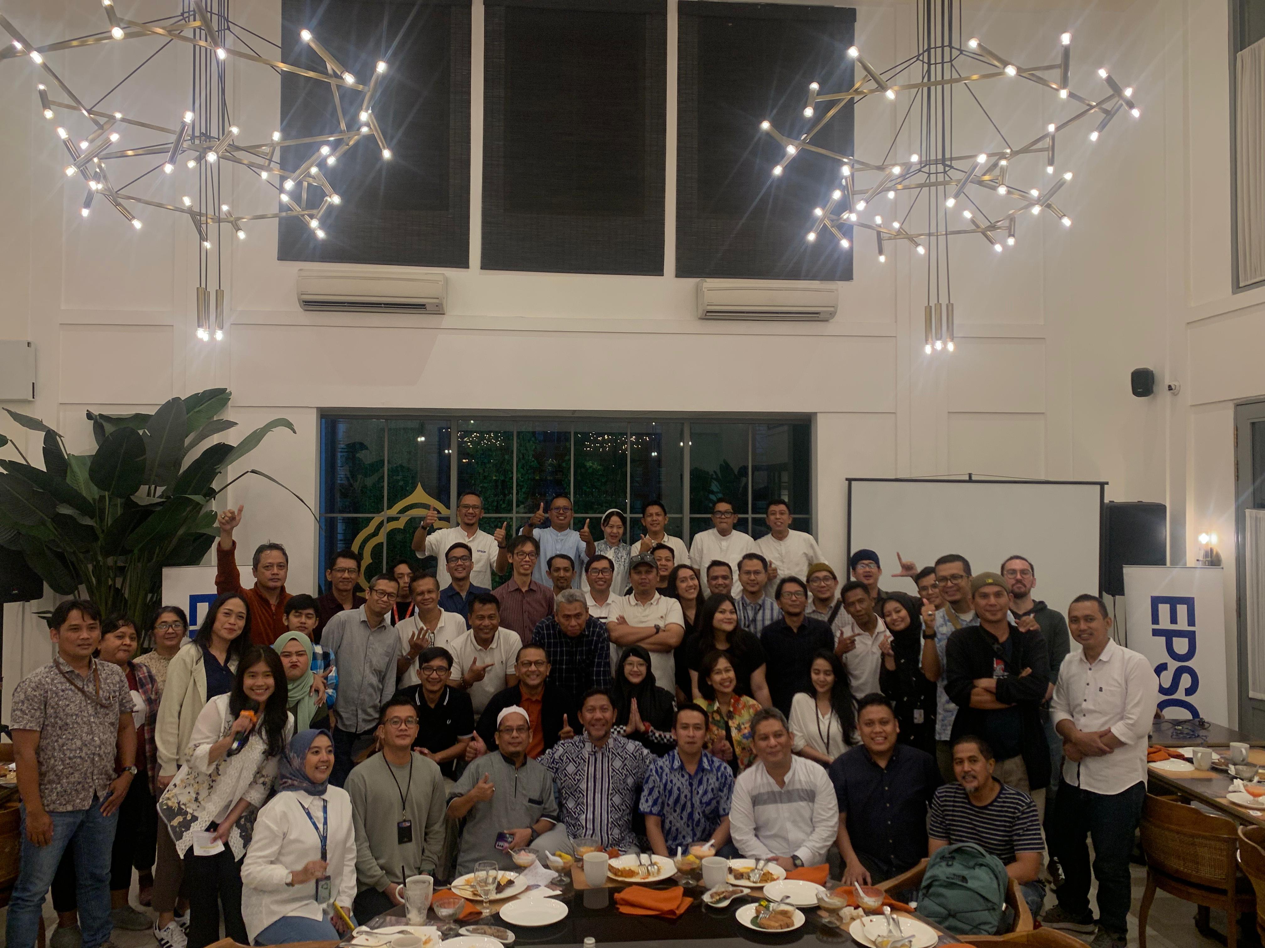 Momen Buka puasa  Epson Indonesia bersama awak media lokal dan nasional dari seluruh indonesia, Seribu Rasa Gunawarman (27/3/2024)