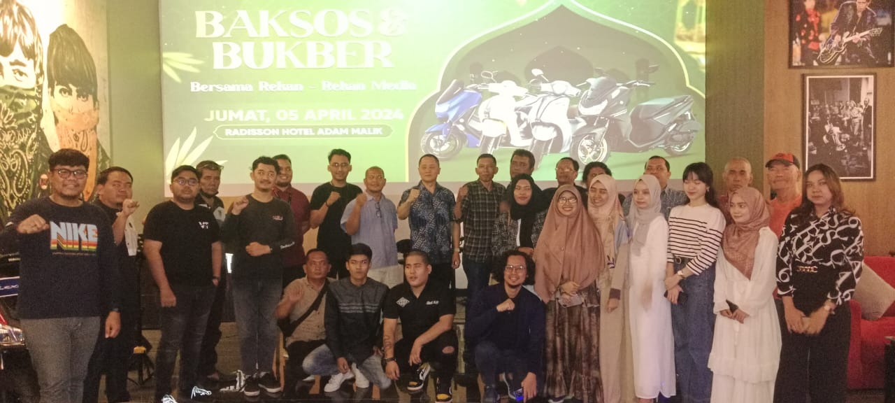 BERSAM: Buka puasa bersama dengan wartawan dan komunitas otomotif. (Yamaha)