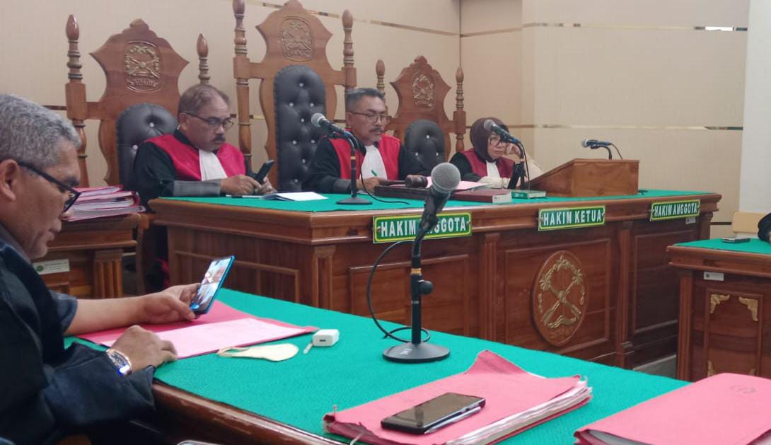SIDANG: JPU Nelson Victor saat mengikuti persidangan di PN Medan. (Dokumen pribadi/Sumut Pos)