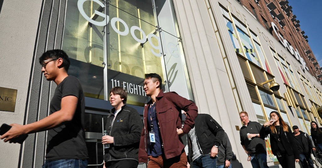 MOGOK: Sejumlah pegawai Google melakukan aksi mogok. (ilustrasi)
