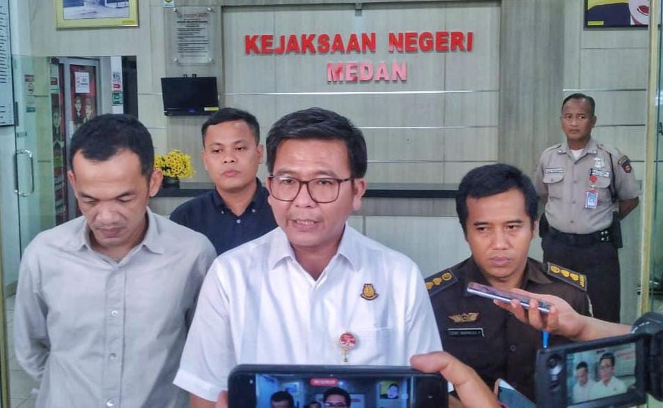 PELIMPAHAN: Kejari Medan menerima pelimpahan tahap 2, kasus dugaan penganiayaan mahasiswi. (Dokumen pribadi/Sumut Pos)