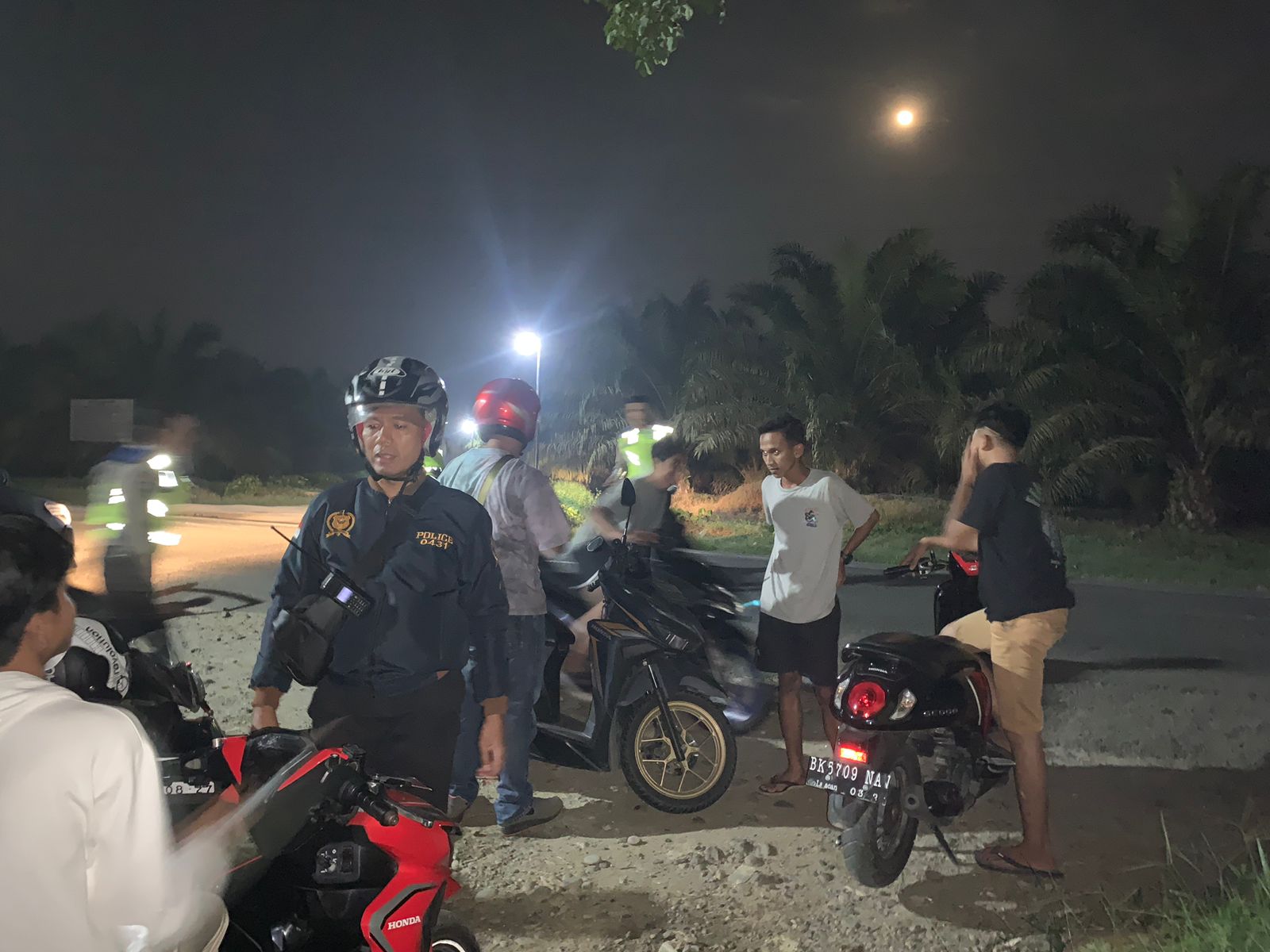 RAZIA: Jajaran Polres Tebingtinggi melakukan razia penertiban aksi balap liar dan geng motor diwilayah hukum Polres Tebingtinggi.