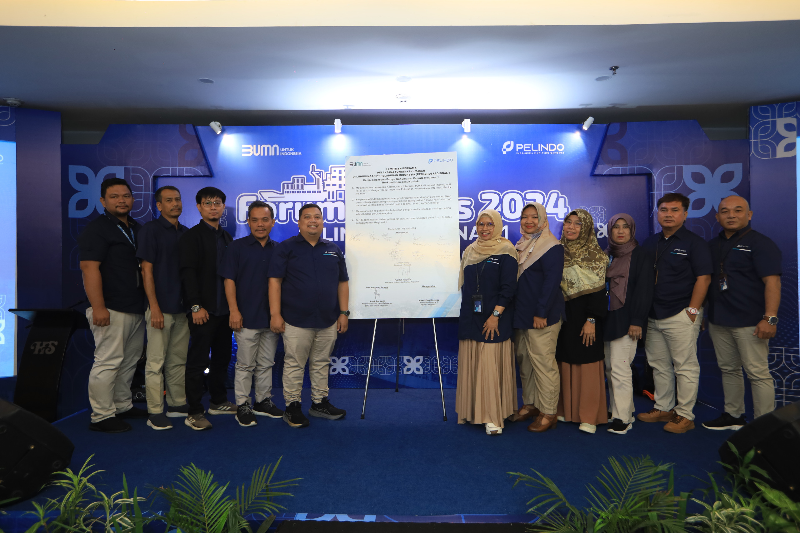 GELAR FORUM: Pelindo Regional 1 Belawan menggelar Forum Humas 2024 yang bertema &ldquo;Aktif Jalankan Peran Strategis, Taktis Bekerja Saat Krisis&rdquo; di Medan, pada Kamis (4/7/2024).