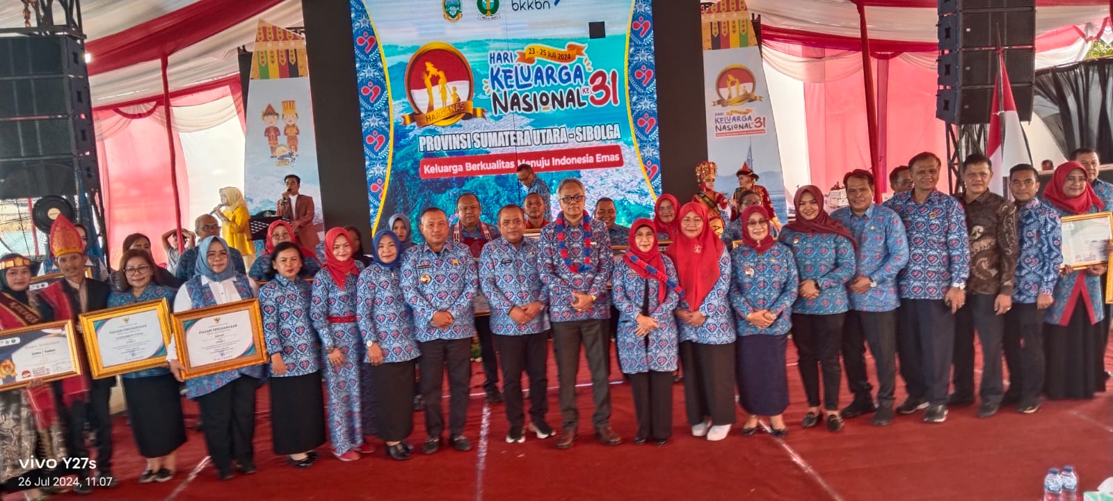 HARGANAS: BKKBN Sumut saat memperingati Harganas ke 31, di Kota Sibolga. (Sumut Pos/Dokumen Pribadi)