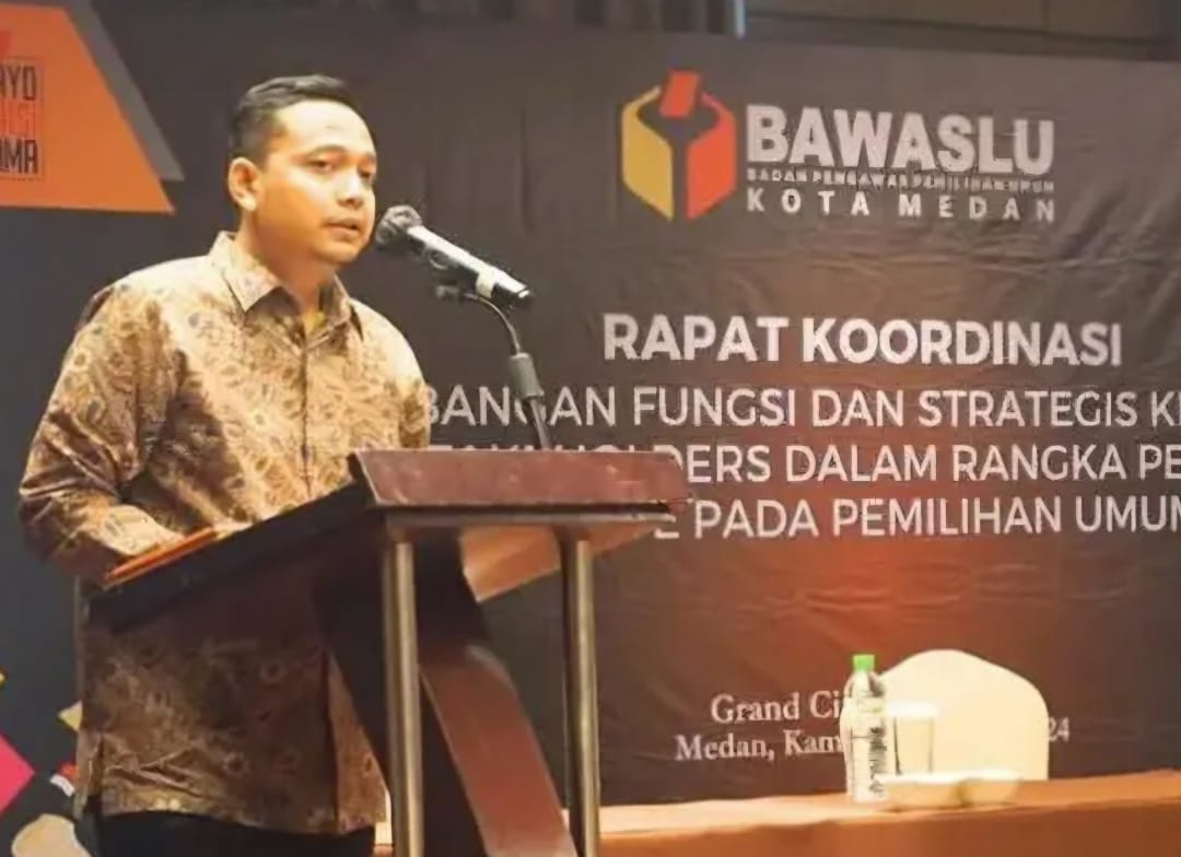 Ketua Bawaslu Kota Medan, David Reynold.