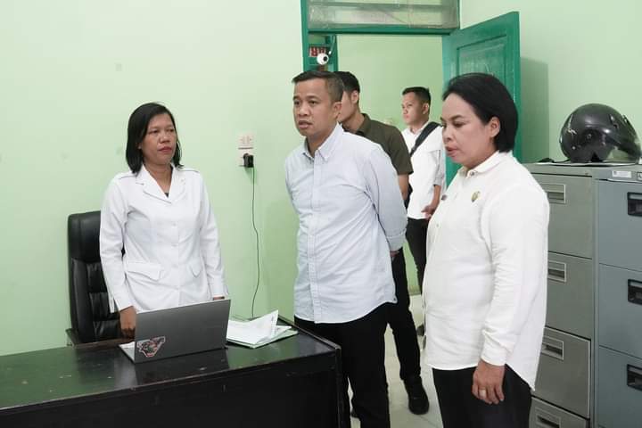 SIDAK: Pj Wali Kota Tebingtinggi Moettaqien Hasrimi melakukan kunjungan sidak ke Dinas Ketahanan Pangan dan Pertanian serta Dinas Perhubungan Kota Tebingtinggi. SOPIAN/SUMUT POS