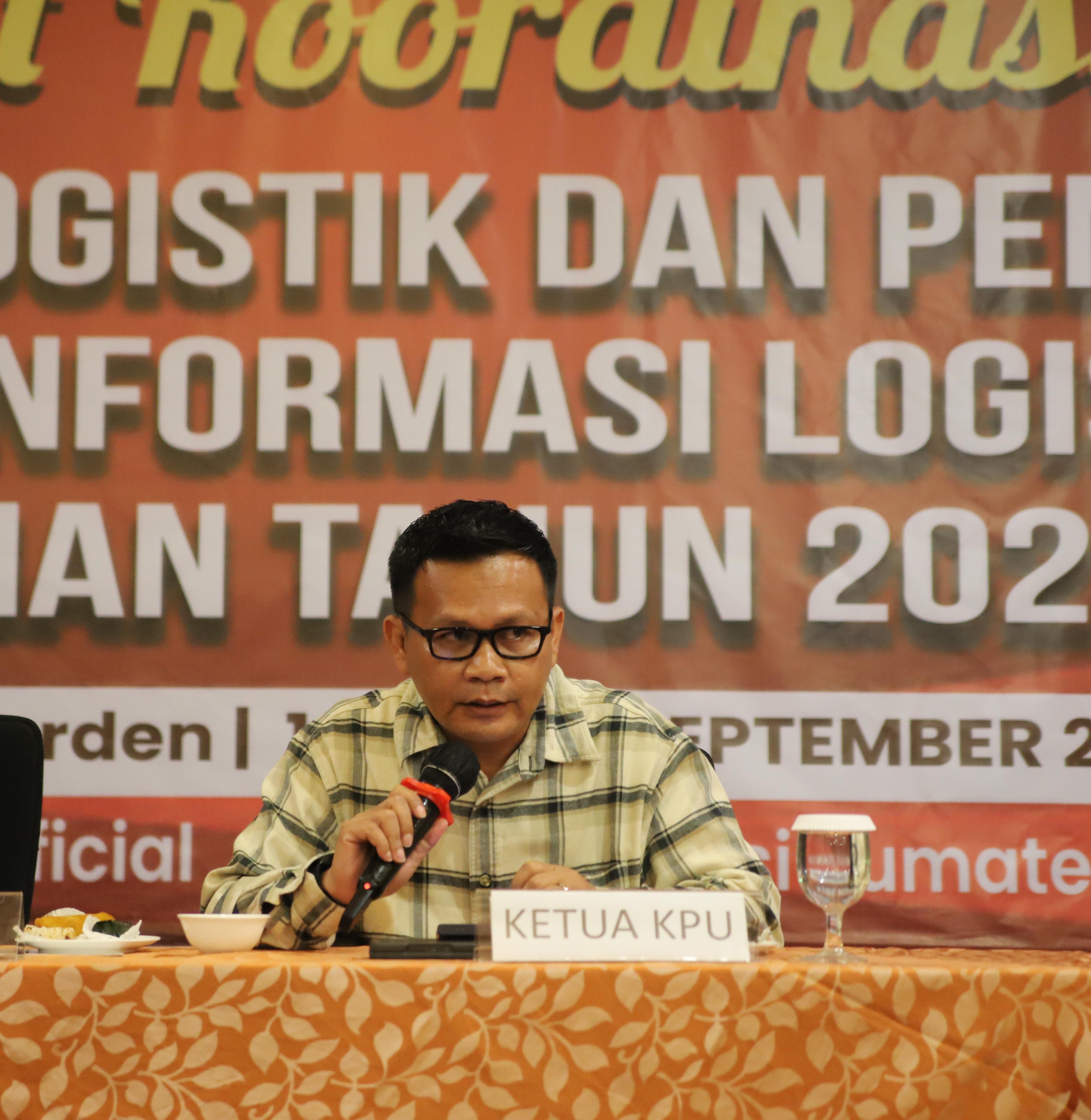 Komisioner KPU Sumut Divisi SDM dan Litbang, Robby Effendi Hutagalung.