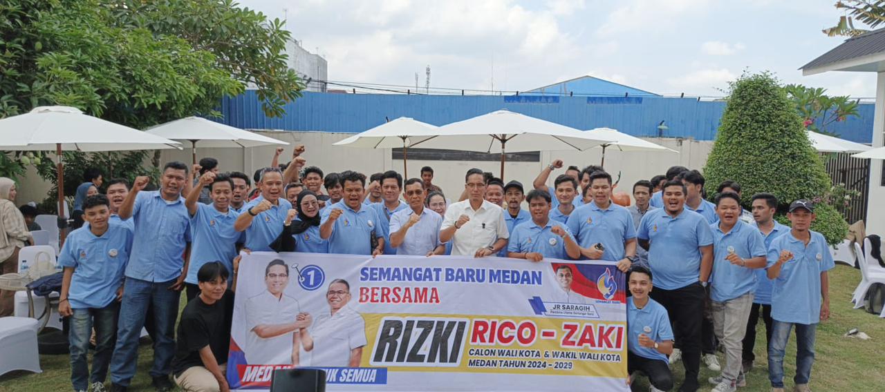 DUKUNGAN: Pasangan Calon Wali dan Wakil Wali Kota Medan Rico Waas - Zakiyuddin Harahap mendapatkan kekuatan baru untuk perjuangan memenangkan kontestasi Pilkada Medan 2024.FOTO: IKHSAN/SUMUT POS