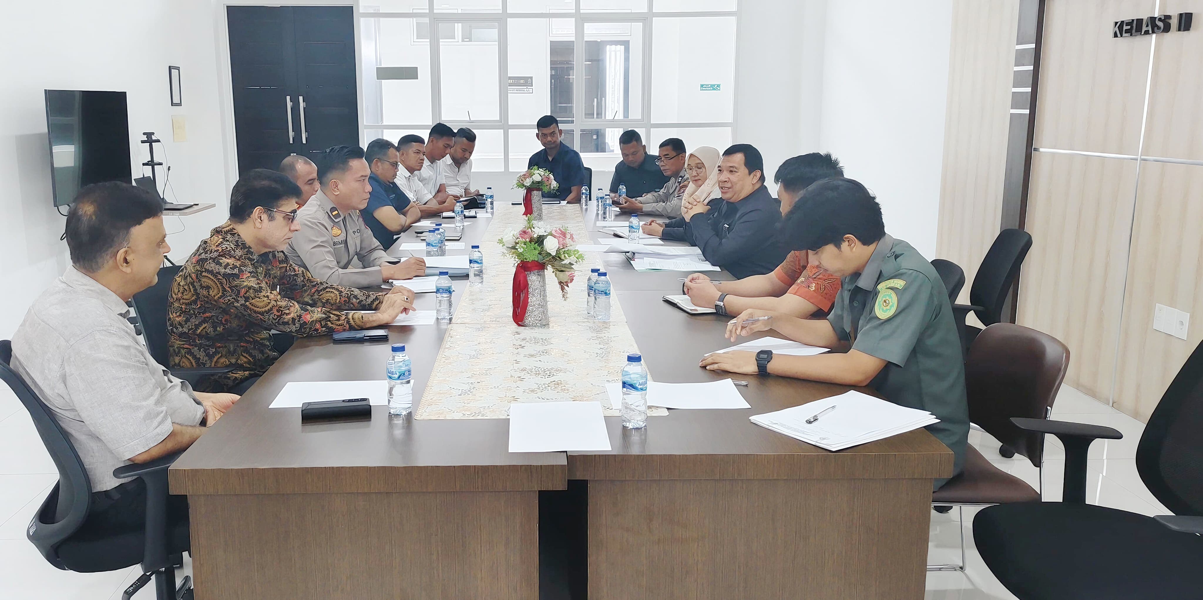 RAKOR:  Susana rakor Polres Sergai dan PN Sei Rampah . ( FADLY/SUMUT POS )