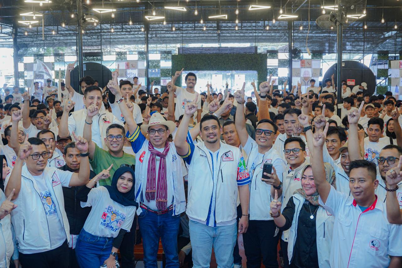 Bobby Nasution saat kampanye.