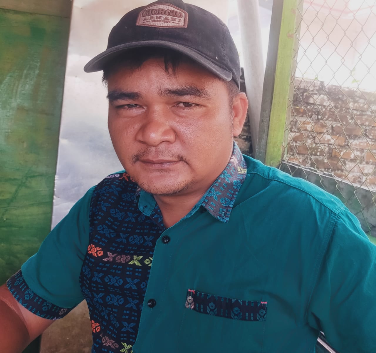 Kepala Desa Simungun, Tupang Sianturi.(RUDY SITANGGANG/SUMUT POS)