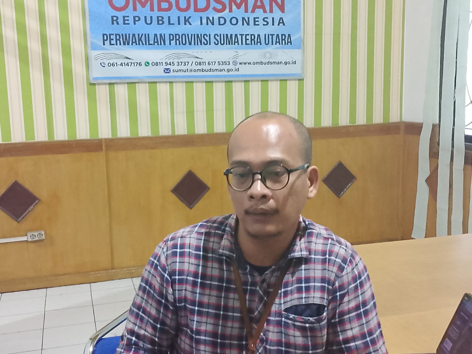 Kepala Ombudsman RI Sumut, James Marihot Panggabean