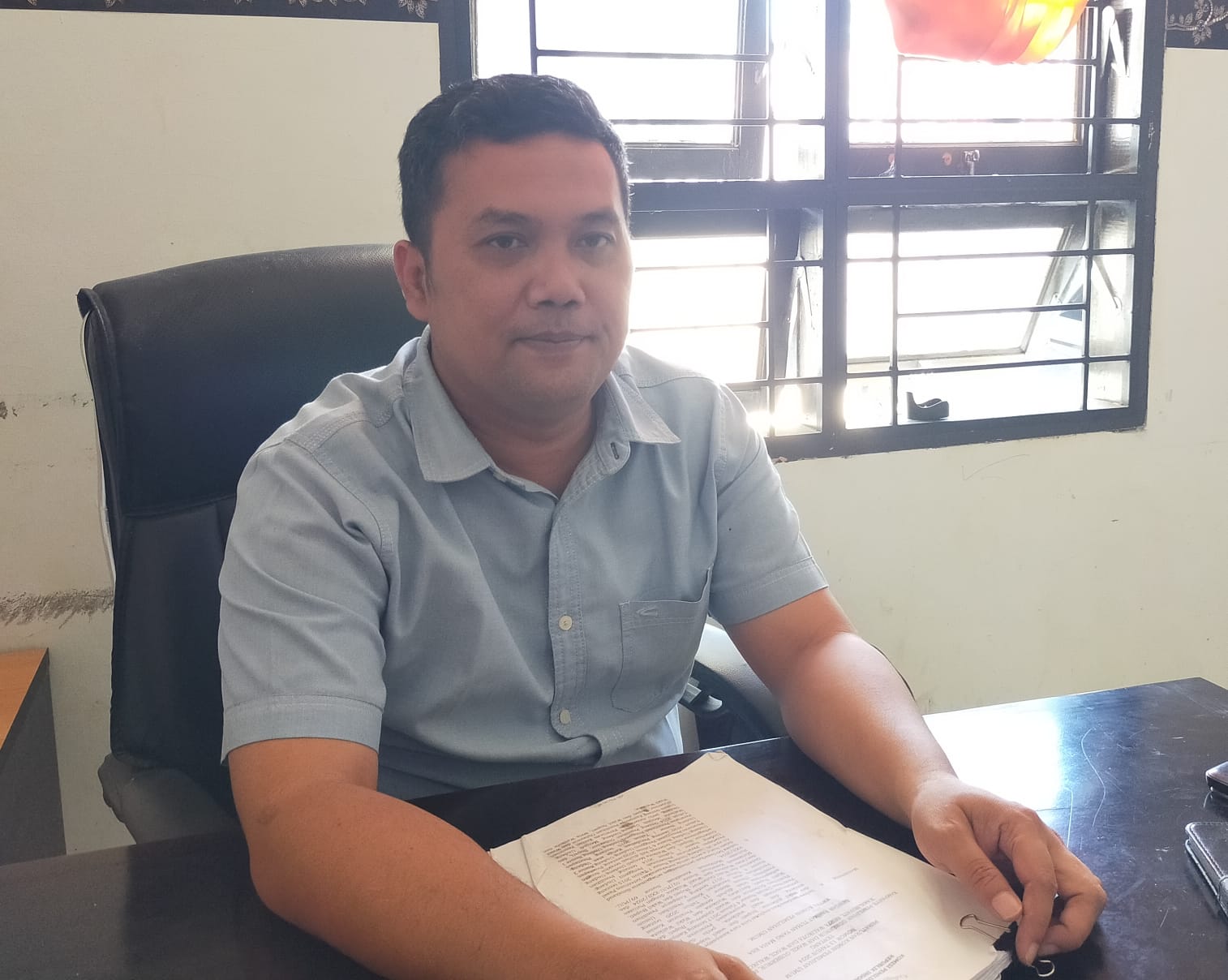 Koordinator Divisi SDM-Parmas KPU Dairi, Ridwan Hendra Agustinus Samosir. RUDY SITANGGANG/SUMUT POS.
