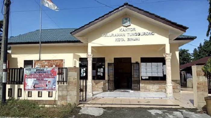 Kantor Kelurahan Tunggurono Kecamatan Binjai Timur.