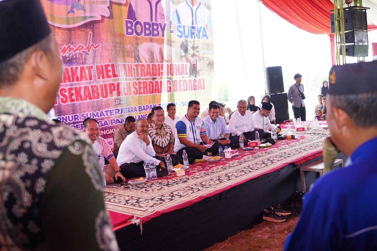 Bobby Nasution saat kampanye di Serdang Bedagai.