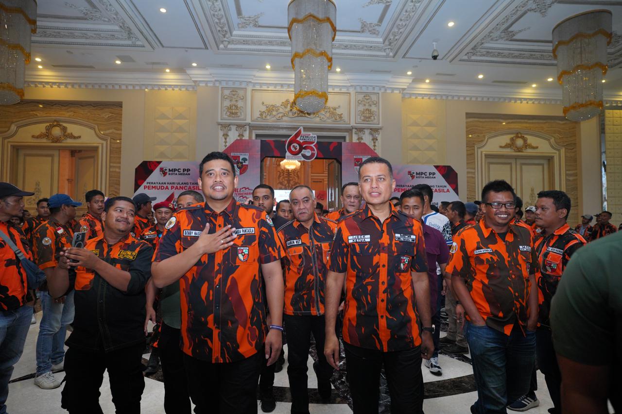 Bobby Nasution bersama Ketua MPW PP Musa Rajekshah, Selasa (29/10/2024).