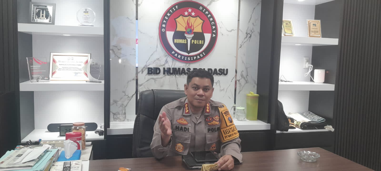 Kabid Humas Polda Sumut, Kombes Pol Hadi&nbsp;Wahyudi.