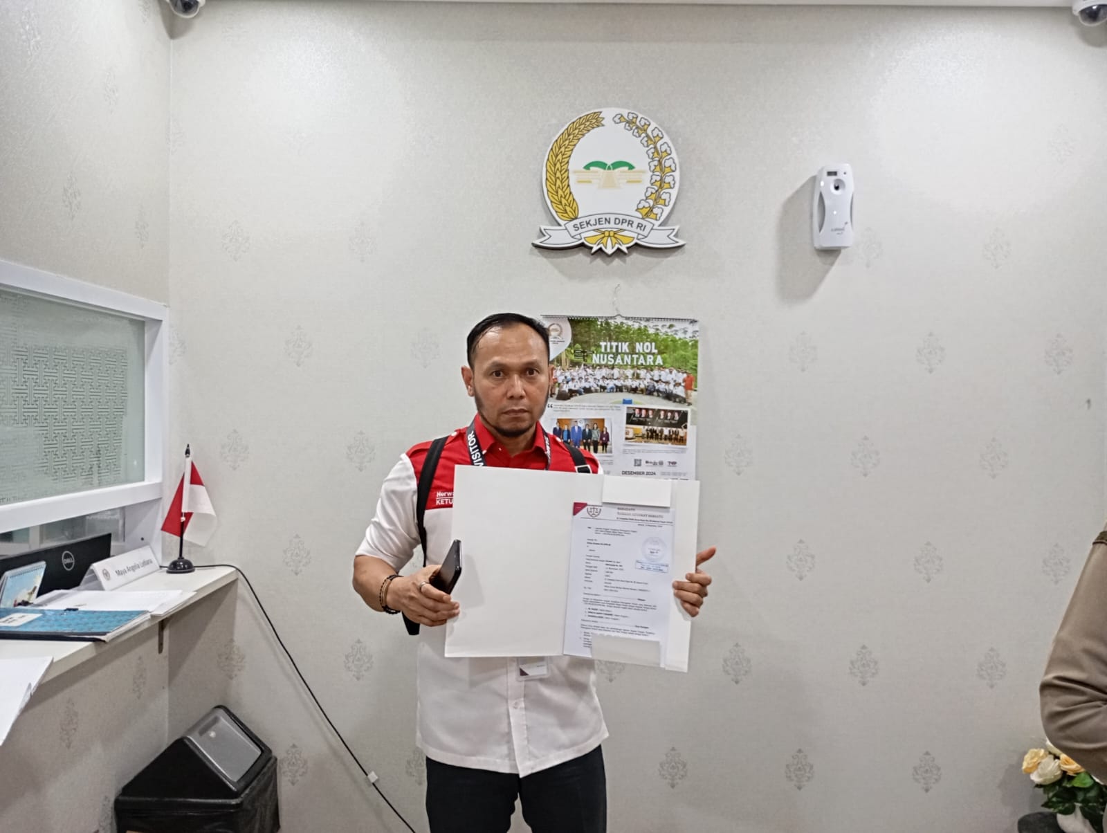 Perwakilan Baradatu dan NCW saat membuat laporan ke Komisi III DPR RI
