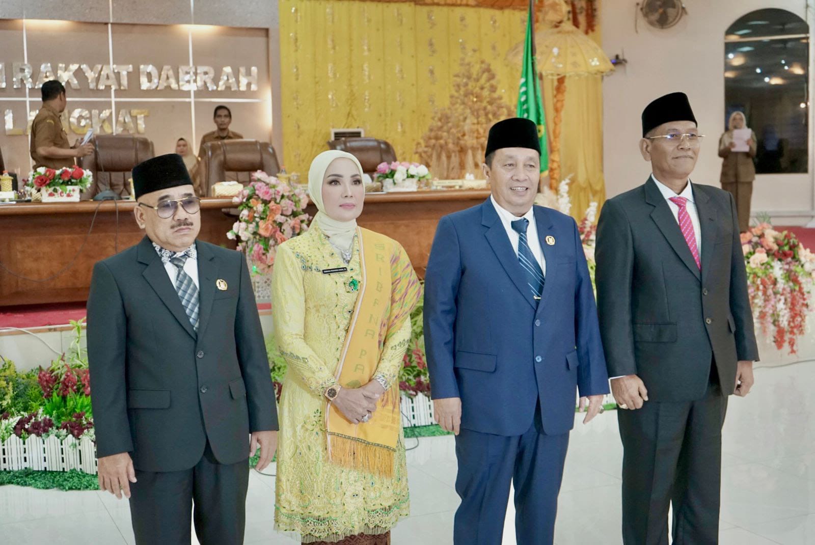 Pimpinan DPRD Langkat periode&nbsp;2024-2029.(Diskominfo Langkat/Sumut Pos)