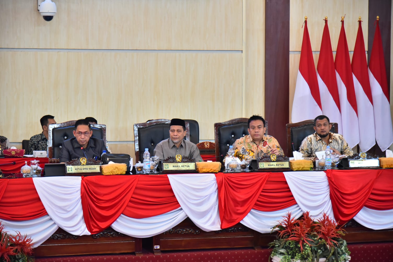 PARIPURNA: DPRD Medan saat menggelar Rapat Paripurna Pengumuman Komposisi Personel Alat Kelengkapan&nbsp;Dewan&nbsp;(AKD).