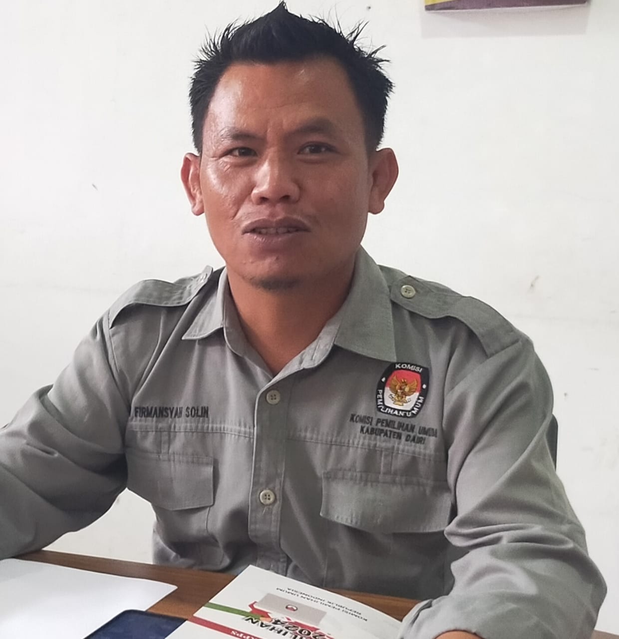 Koordinator Divisi Teknis Penyelenggaraan Pemilu KPU Dairi, Asih Firmansyah Solin.RUDY SITANGGANG/SUMUT&nbsp;POS.