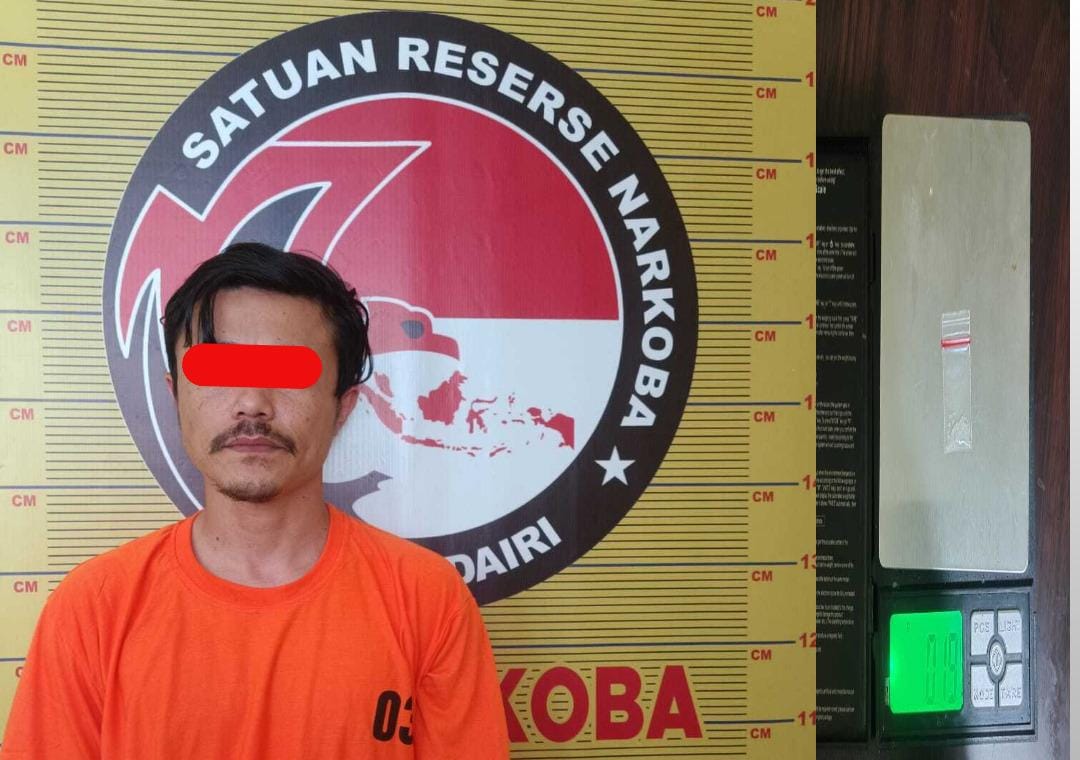 HS, tersangka yang diamankan.