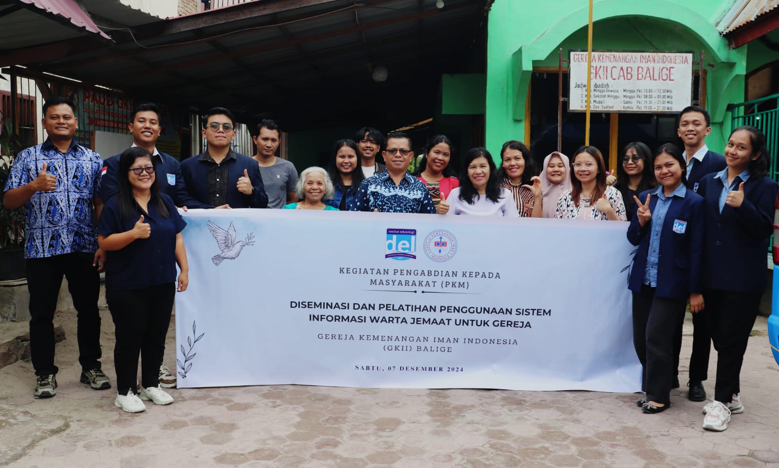 BALIGE: PKM Prodi S1 Sistem Informasi Institut Teknologi Del&nbsp;di&nbsp;GKII&nbsp;Balige.(ISTIMEWA)