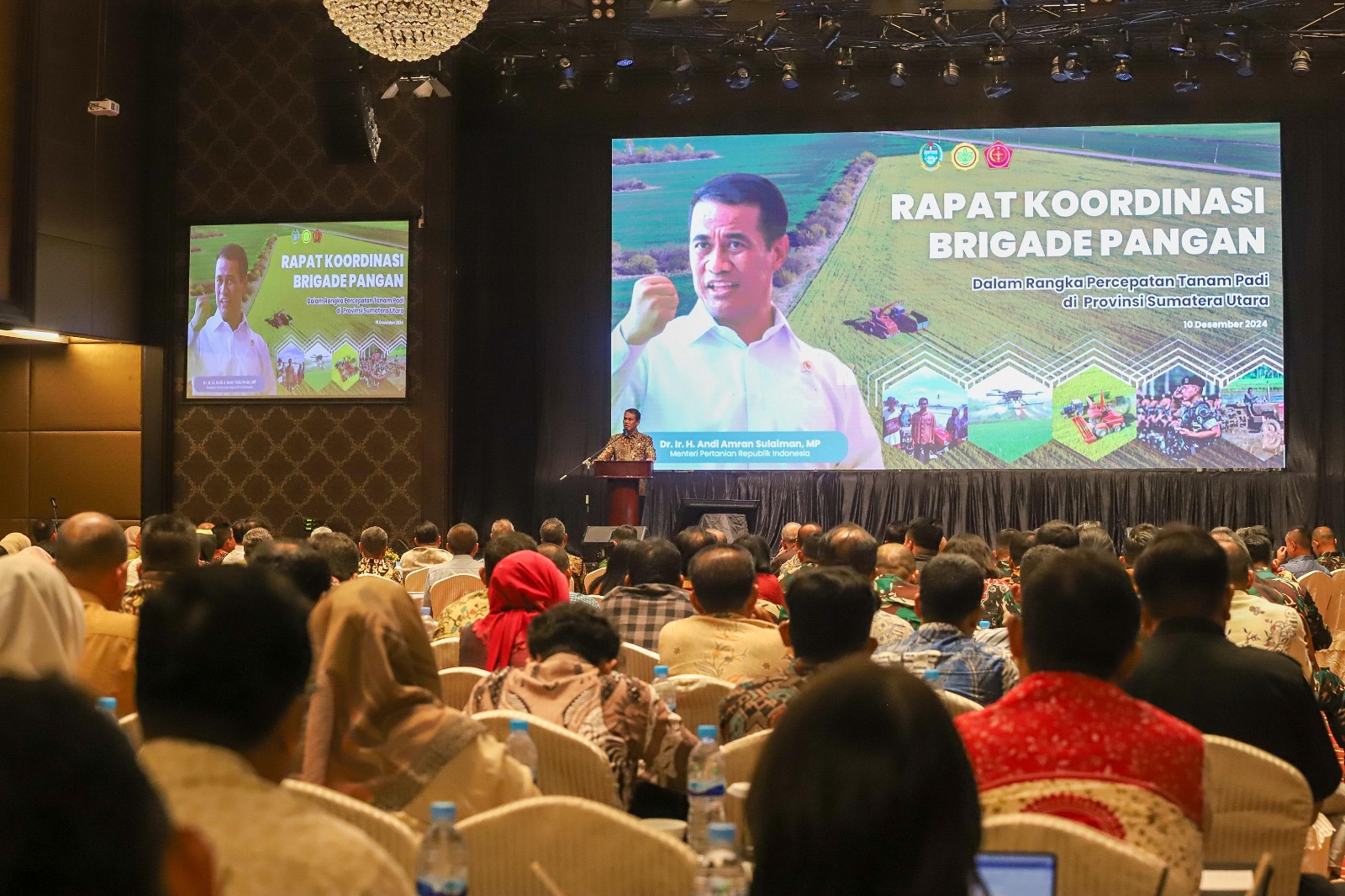 Rapat Koordinasi (Rakor) Brigade Pangan di Hotel Four Points, Medan, Selasa (10/12).