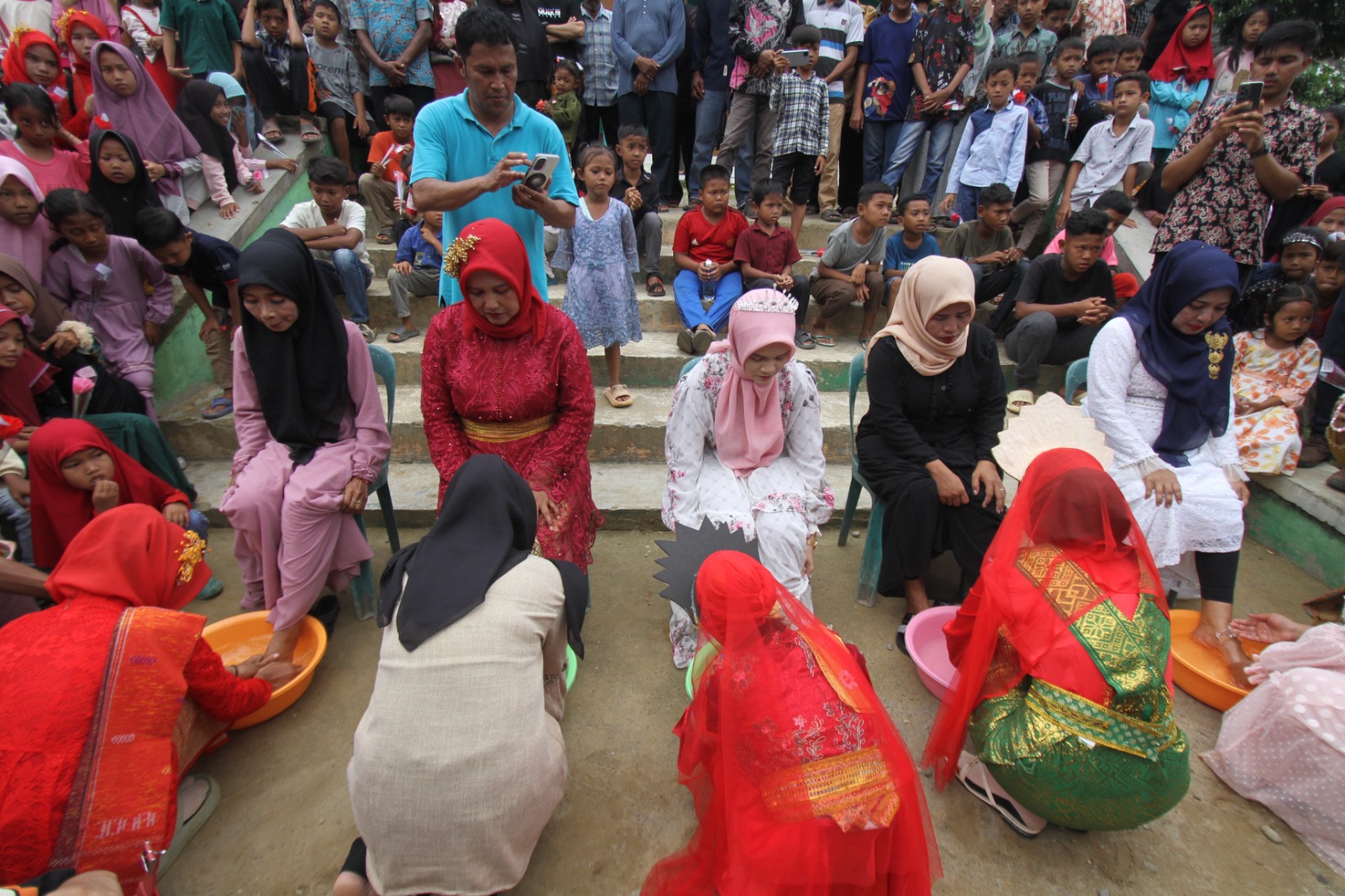 Peringatan Hari Ibu Nasional warga Kampung Matfa di Langkat, Sabtu (21/12/2024).&nbsp;(ist)