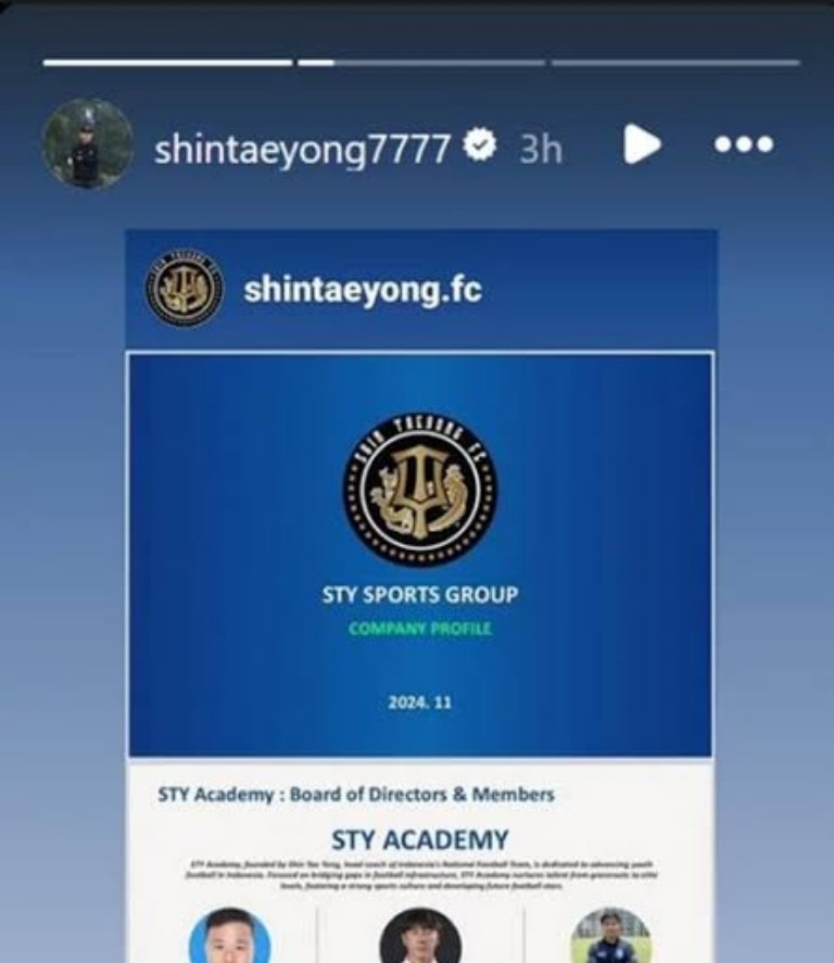 Akademi sepak bola milik Shin Tae-yong berikan diskon khusus 30 Persen bagi peserta. Alamat akademi ini ada di Cilandak, Jakarta Selatan.