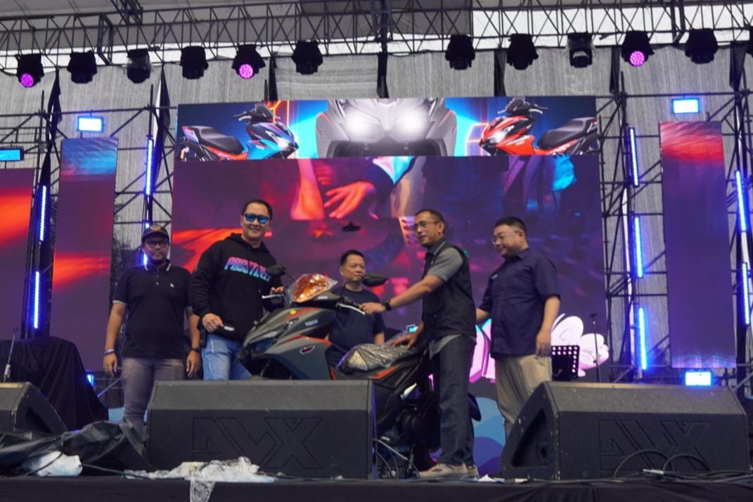 LAUNCHING: Prosesi launching Yamaha Aerox Alpha di Medan.&nbsp;(Alfa&nbsp;Scorpii)