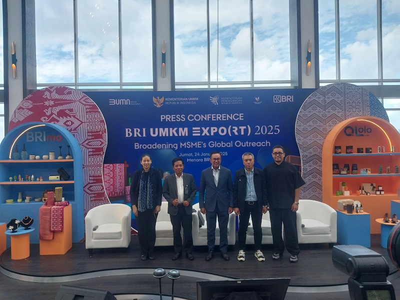 KOMITMEN TINGGI: BRI UMKM EXPO(RT) 2025 kembali digelar pada 30 Januari hingga 2 Februari 2025 di ICE BSD City, Tangerang.
