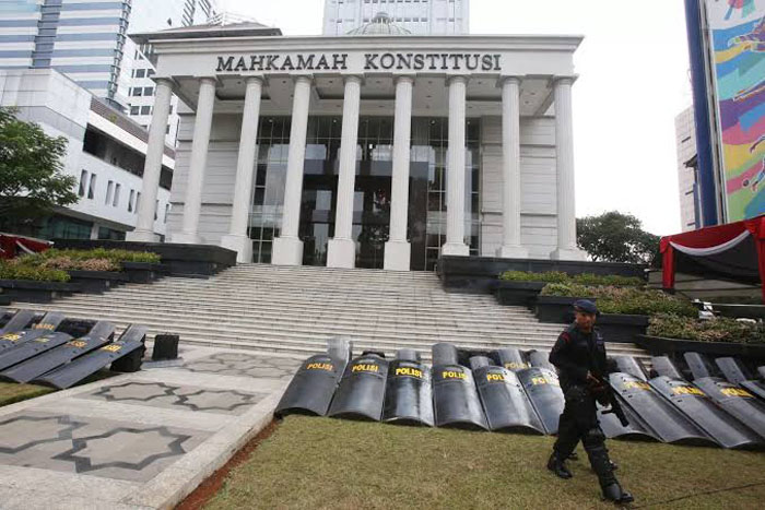 Dok Jawa Pos Gedung Mahkamah Konstitusi di Jakarta.