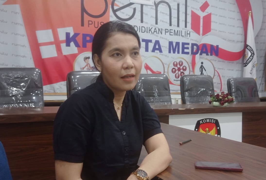 Ketua KPU Kota Medan, Mutia Atiqah. ISTIMEWA/SUMUT POS