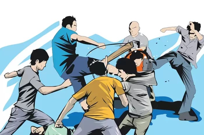 Ilustrasi pengeroyokan/Dok Jawa Pos