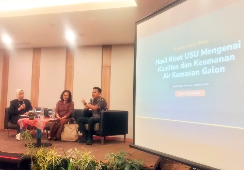 Tim peneliti USU merilis hasil penelitian yang menunjukkan bahwa BPA tidak terdeteksi pada semua sampel yang diuji, termasuk yang terpapar sinar&nbsp;matahari.&nbsp;(ist)