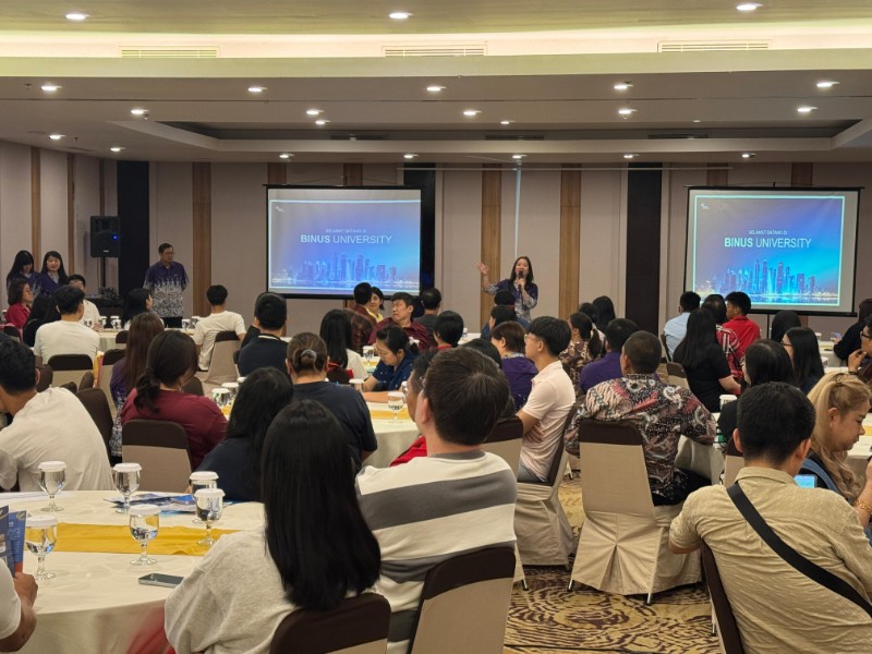 RAMAI: Para orang tua calon mahasiswa saat menghadiri acara Parent Meets Rector yang dibawakan langsung oleh Rektor BINUS University dan Vice President BINUS Higher Education pada 8 Februari 2025.