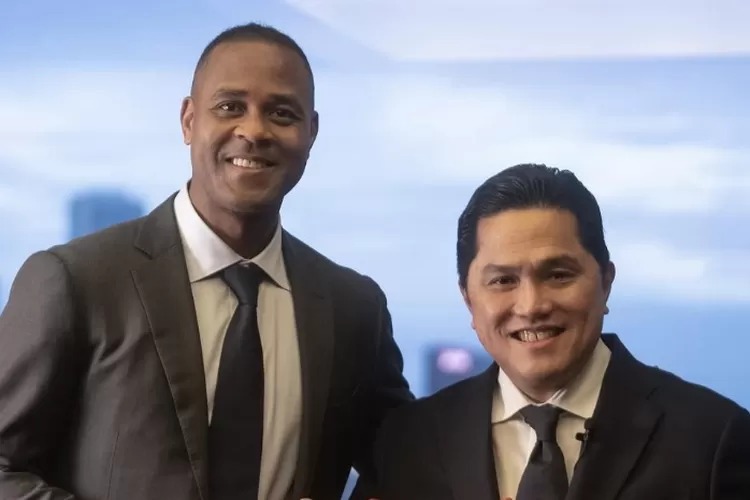 Ketua Umum PSSI, Erick Thohir dan Pelatih Timnas Indonesia, Patrick Kluivert.