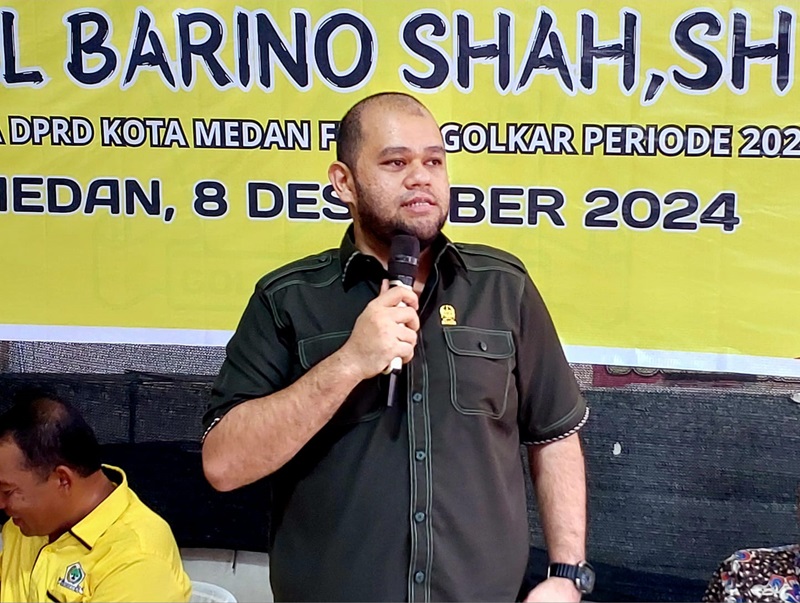 Ketua Fraksi Partai Golkar DPRD Medan, El Barino Shah. ISTIMEWA/SUMUT&nbsp;POS