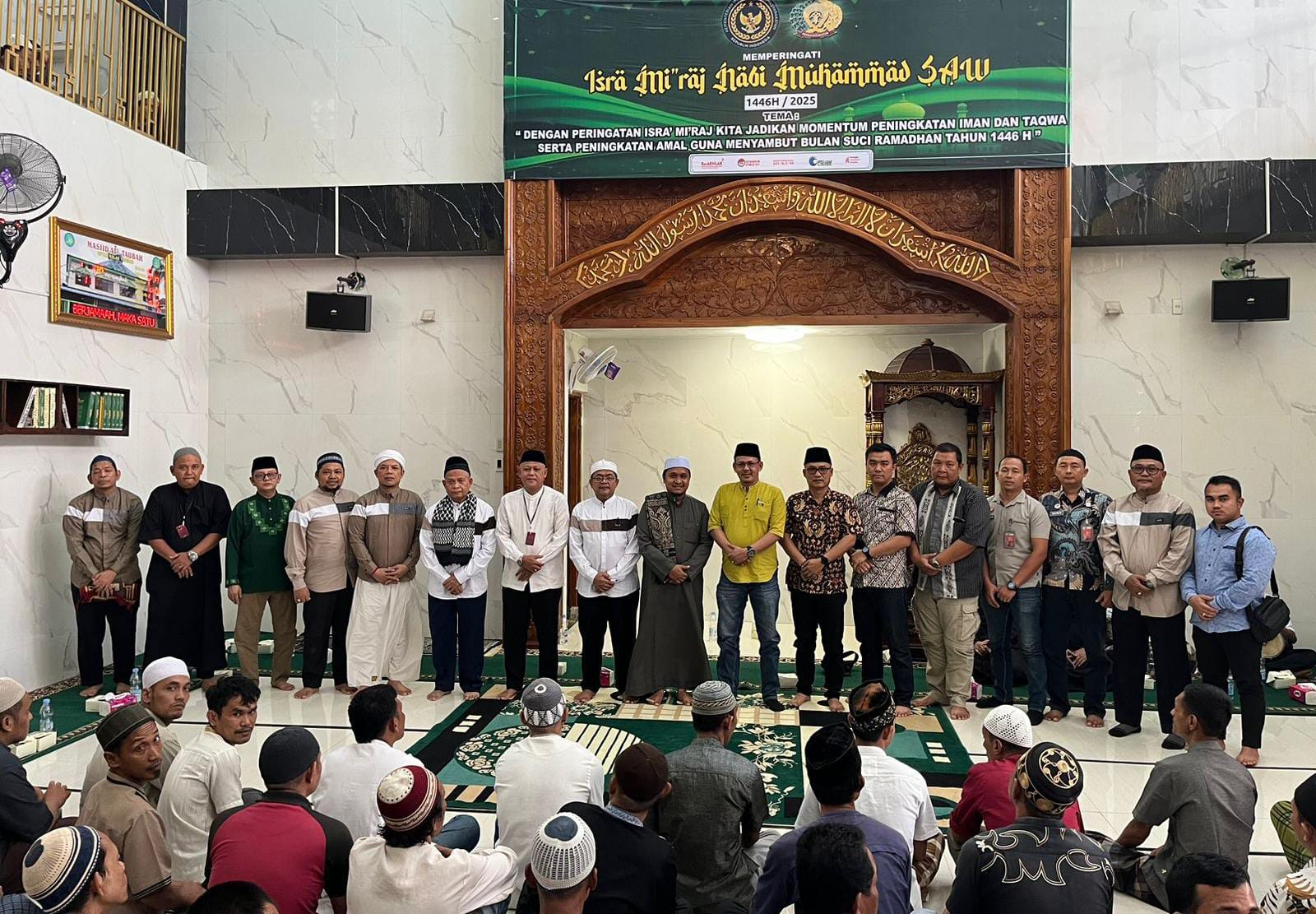 ISRA MIKRAJ: Ratusan WBP Rutan Kelas I Medan, mengikuti peringatan Isra Mikraj 1446 Hijriah. (Ist)